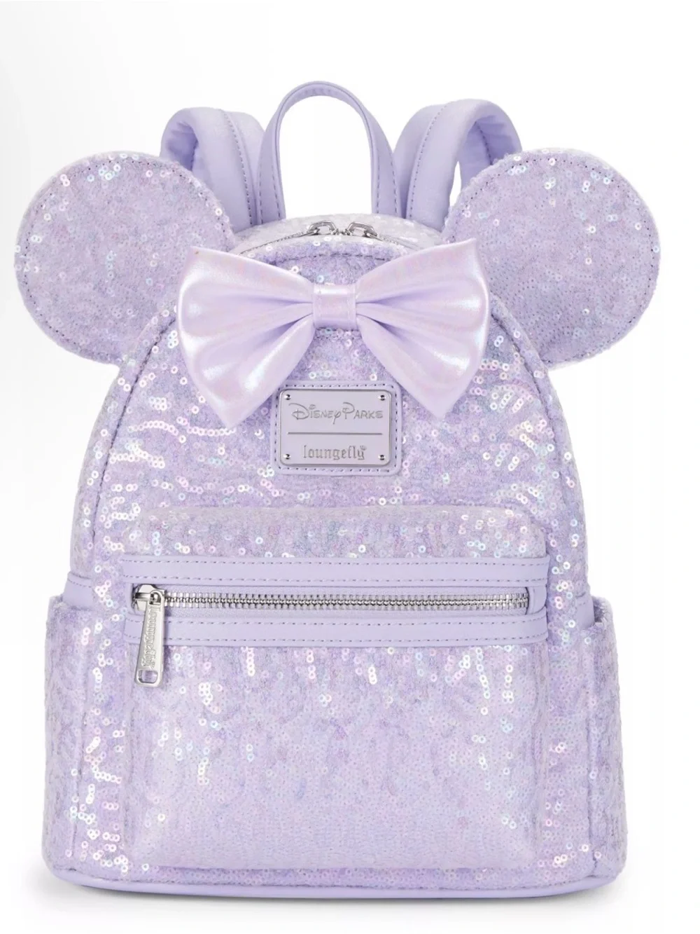 Disney Park Loungefly Minnie Mouse Sequined Loungefly Mini Backpack Opalescent